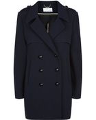 Chloé Wool Pea Coat - Lyst