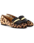 Chloé Calf-Hair Slippers - Lyst