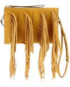 Marni Fringed Leather Clutch - Lyst