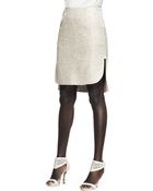 Nina Ricci Tweed Patchpocket Pencil Skirt - Lyst