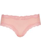 Topshop Low Rise Lace Trim Ladypants - Lyst