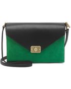 Mulberry Delphie Suede And Leather Shoulder Bag - Lyst