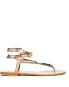Asos Framed Leather Flat Sandals - Lyst
