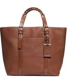 Michael Kors Bennett Medium Pebbled-Leather Tote - Lyst
