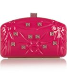 Valentino Studded Embossed Pvc Clutch - Lyst