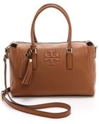 Tory Burch Thea Zip Satchel - Bark - Lyst