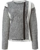 T By Alexander Wang Intarsia Knit Sweater - Lyst