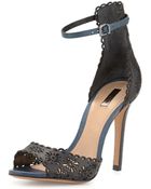 Schutz Bonyta Laser-Cut Sandal - Lyst