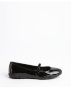 Prada Black Patent Leather Mary-Jane Flats - Lyst