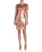 BCBGMAXAZRIA Marta Sequined Dress - Lyst