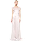 Nina Ricci Satin Cowl Neck Gown - Petal - Lyst