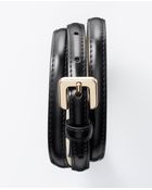 Ann Taylor Leather Skinny Belt - Lyst