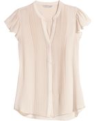 H&M Blouse With Butterfly Sleeves - Lyst