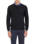 Barneys New York Crewneck Sweater - Lyst