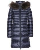 Duvetica Ociroe Down Coat With Fur-Trimmed Hood - Lyst