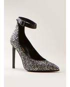 Saint Laurent Sequined Pumps - Lyst