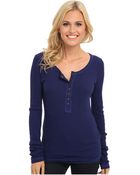 Lucky Brand Carina Stripe Thermal - Lyst