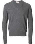 Moncler Vneck Sweater - Lyst