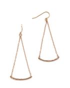 Gorjana Taner Bar Mini Swing Earrings - Rose Gold - Lyst