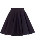 Surface To Air Navy Cotton Skater Skirt - Lyst