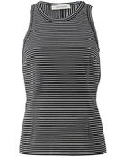 Cedric Charlier Striped Tank - Lyst