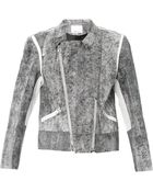 3.1 Phillip Lim Crackedleather Jacket - Lyst
