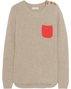 Chinti & Parker Contrastpocket Cashmere Sweater - Lyst