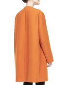 Narciso Rodriguez Two-Tone Collarless Coat - Lyst