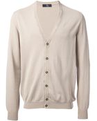 Fay V-Neck Cardigan - Lyst