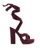Michael Kors Alyce Runway Suede Sandal - Lyst