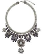 Topshop Tube Stone Collar - Lyst