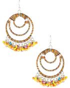 Cara Beaded Weave Earrings - Lyst