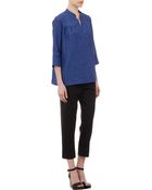 Barneys New York Tileprint Top - Lyst