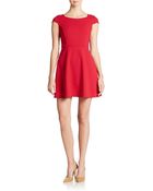 French Connection Pleated Fit And Flare Dress - Lyst