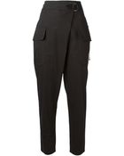 Silent - Damir Doma Cropped Cargo Trousers - Lyst