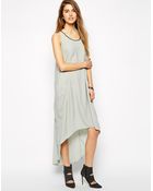 Y.a.s Maxi Dress With Color Block Back Contrast - Lyst