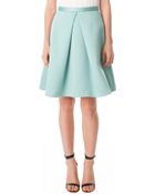 Tibi Satin Pleated Full Skirt - Lyst