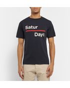 Saturdays Surf NYC Printed Cotton-Jersey T-Shirt - Lyst
