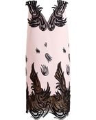 Christopher Kane Lace and Wool Dress - Lyst
