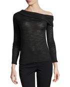 Halston Heritage Off-The-Shoulder Draped Top - Lyst