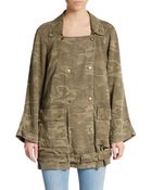 Current/Elliott The Infantry Camo-Print Military Jacket - Lyst