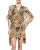 Diane von Furstenberg Lima Animal-Print Silk Coverup - Lyst