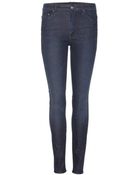 Mother The Looker High-Waisted Skinny Jeans - Lyst