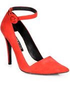 Alice + Olivia Makayla Kid Suede Pumps - Lyst