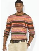 Ralph Lauren Polo Serape Crewneck Sweater - Lyst