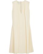 Cedric Charlier Pleated Stretch-Crepe Dress - Lyst