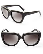 Valentino V Logo Oversized Sunglasses - Lyst