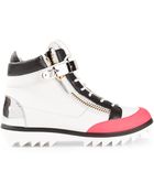 Giuseppe Zanotti Colour Block Sneakers - Lyst