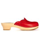 Swedish Hasbeens Red Floral Slip On Shoes - Lyst