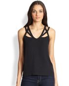 Diane von Furstenberg Jessie Silk Cutout Tank - Lyst